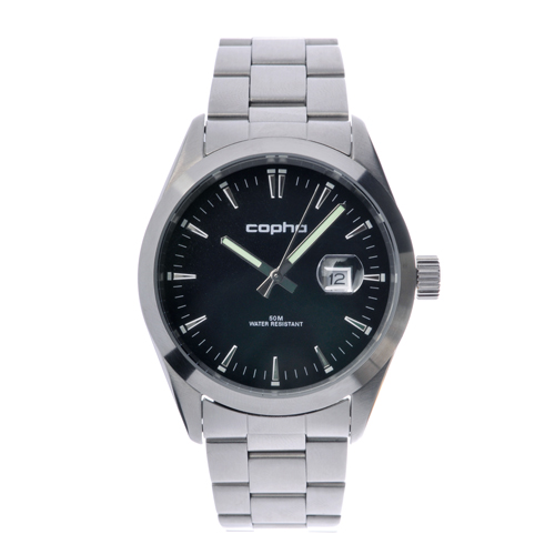 【Basic Time 42】 Steel Bracelet (Black×Silver)
