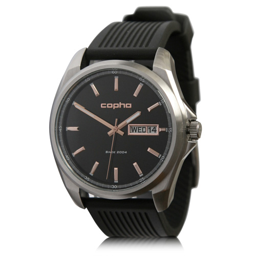 【Grand-Duke】 Rubber Strap (Black/Copper)