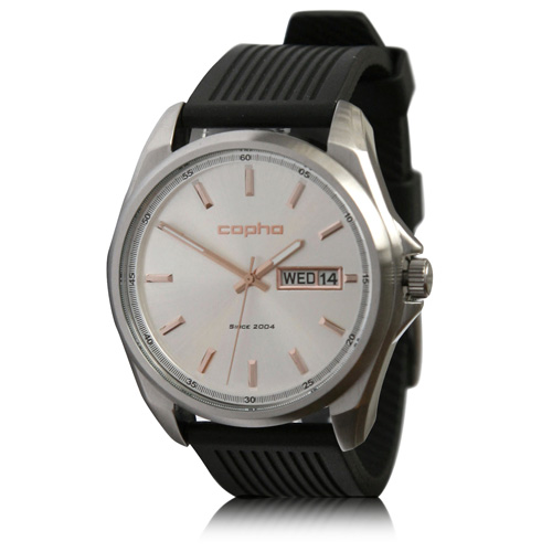 【Grand-Duke】 Rubber Strap (Silver/Copper)