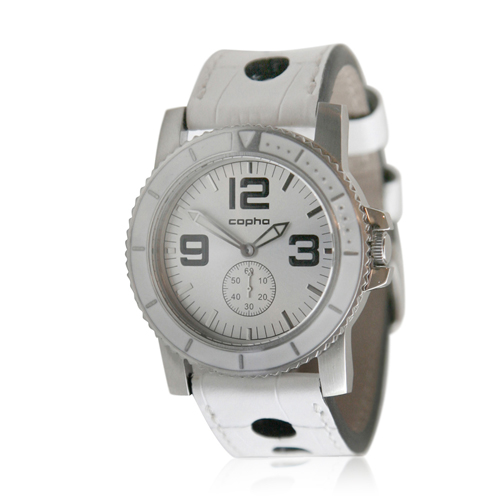 【SUB 2.0】 Croco Rally Strap (Silver-White×White)
